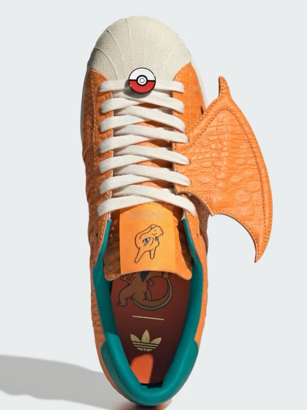 🔥 ADIDAS SUPERSTAR VINTAGE X POKÉMON CHARIZARD ☢️ - Picture 5 of 6